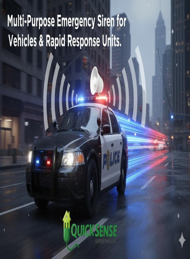 Quick Sense QS-H6 High-Power Electronic Siren | 118 dB ± 2 dB Ultra Loud Alarm | 220V AC Volatge Operating Hooter | Outdoor Spray-Proof Security Siren | Industrial & Warehouse Alert System - Image 5