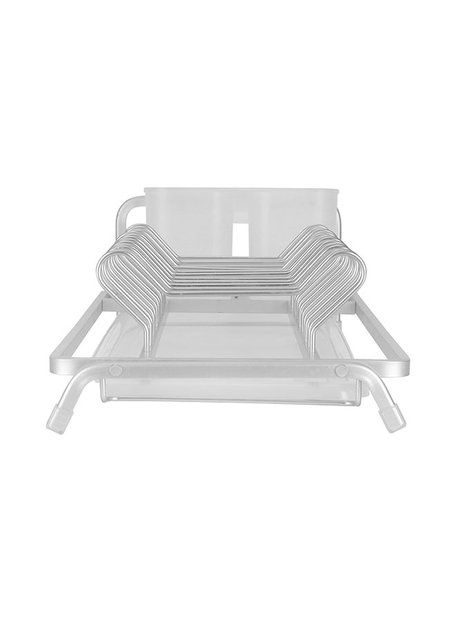 Royalford Dish Rack RF12279 Single Layer Organizer for Kitchen to Keep Plates, Bowls, Quarter Plate, Cutlery, etc., Holds 11 Plate Aluminum Alloy Drying Stand with PP Drainer Board - Image 4