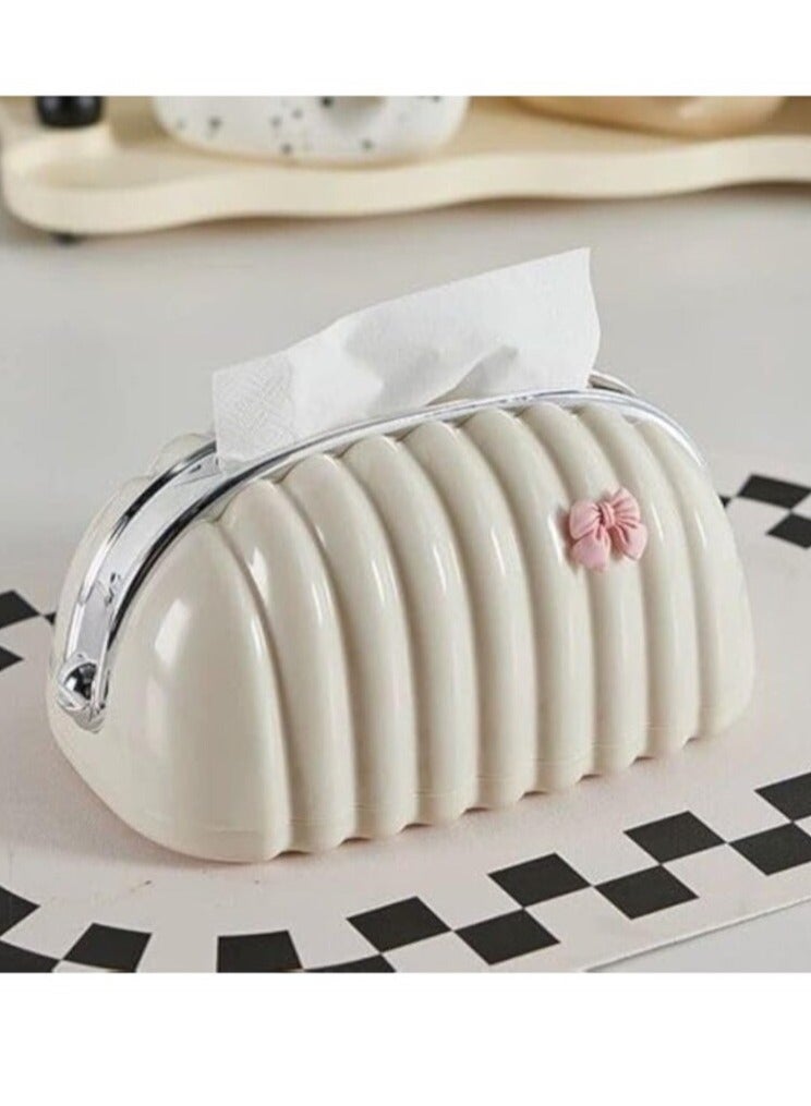 علبة مناديل لغرفة المعيشة، صندوق تخزين منزلي لطيف ورفيع وخفيف الوزن لطاولة القهوة، صندوق ورقي مبتكر ومرن -متعدد الالوان - Image 3