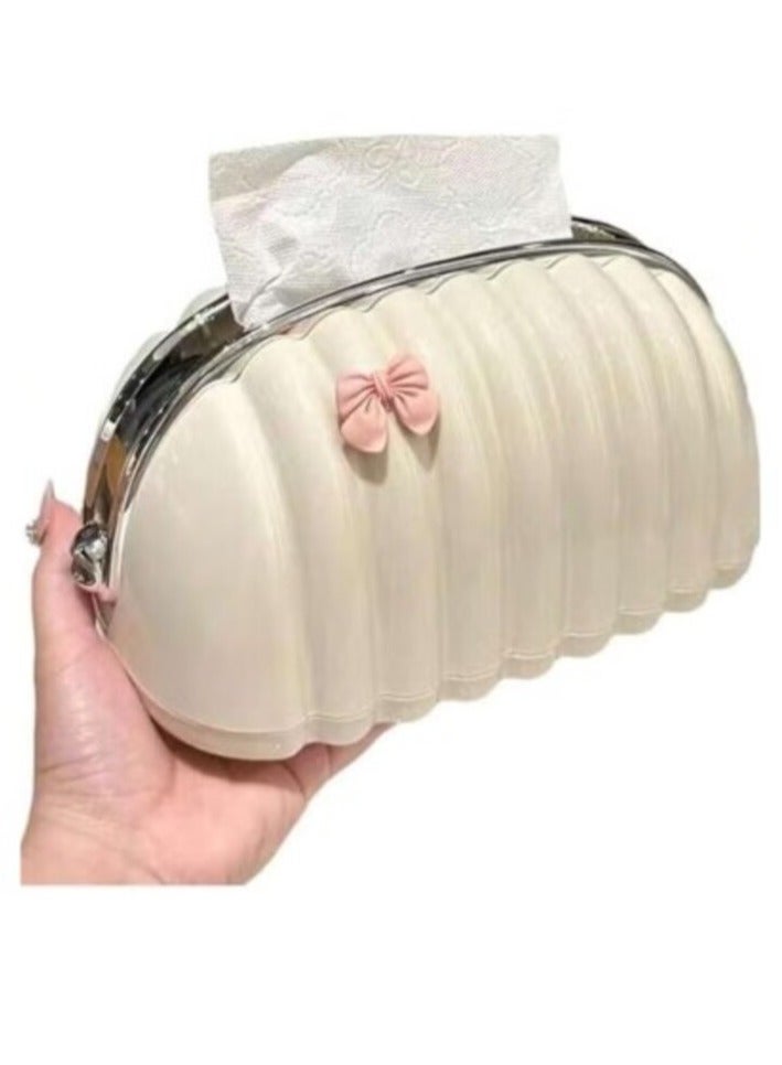 علبة مناديل لغرفة المعيشة، صندوق تخزين منزلي لطيف ورفيع وخفيف الوزن لطاولة القهوة، صندوق ورقي مبتكر ومرن -متعدد الالوان - Image 4