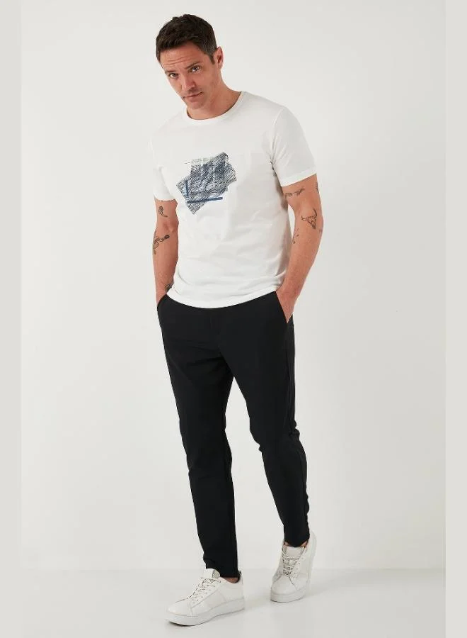 Buratti  Buratti Stretch Regular Fit Normal Waist Straight Leg Jogger Pants Men's TROUSERS CF25617801 for Men | Best Price UAE