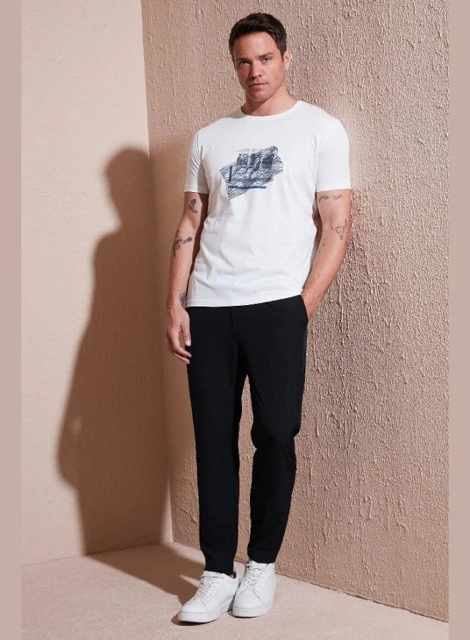 Buratti Buratti Stretch Regular Fit Normal Waist Straight Leg Jogger Pants Men's TROUSERS CF25617801