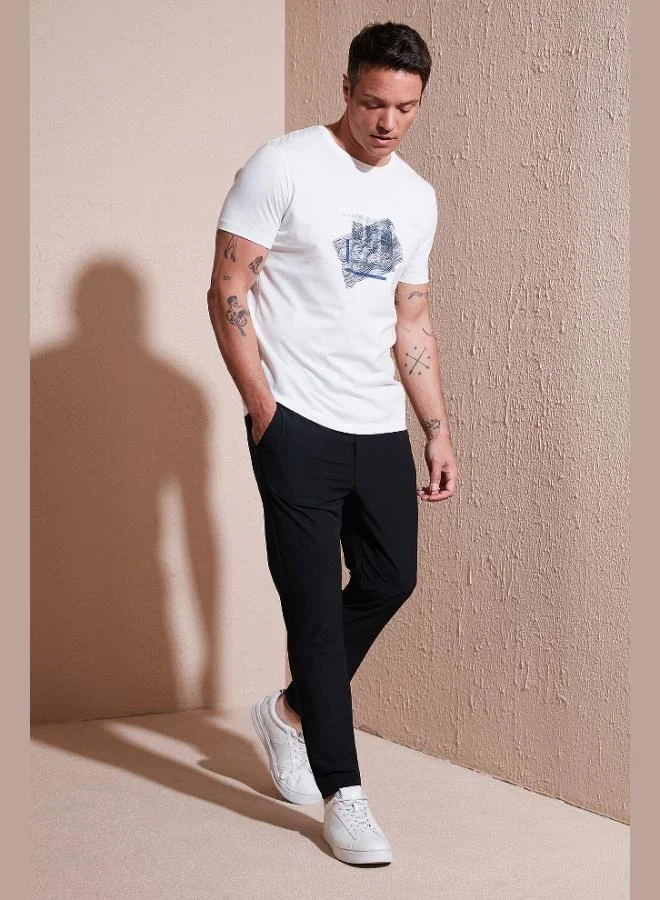 Buratti Buratti Stretch Regular Fit Normal Waist Straight Leg Jogger Pants Men's TROUSERS CF25617801