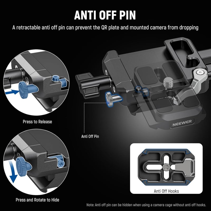 Diverse purchase options Foldable V Mount Battery Plate with Quick Change Camera Base Plate Type Arca DSLR Camera Video Rig, Compatible with SmallRig V Mount Battery Cage DJI RS4 RS3 Gimbal, PS015 PRO Precision made - Image 4