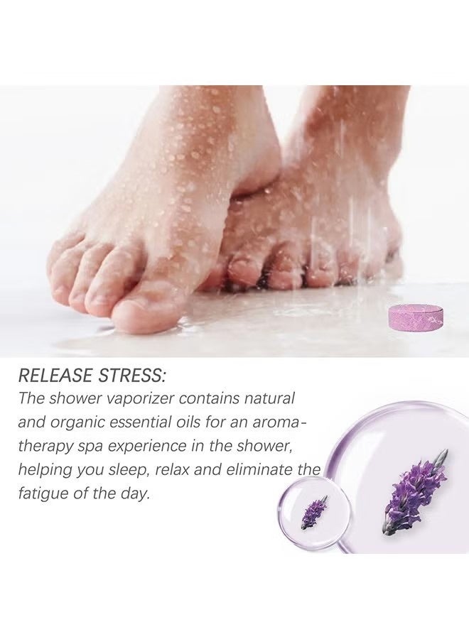 ximonth Shower Steamers Aromatherapy, Shower Bombs Birthday Gifts, Organic With Chamomile Rose Lavender Mint Watermelon Eucalyptus Essential Oil, Vapor Steam Tablets - Relaxation Gifts For Women 7PCS - Image 5