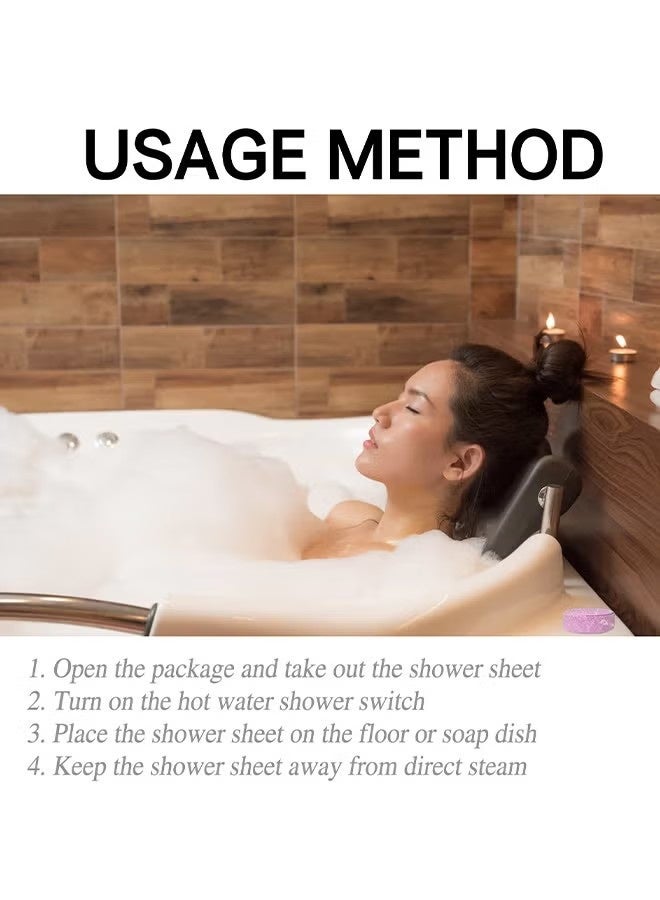 ximonth Shower Steamers Aromatherapy, Shower Bombs Birthday Gifts, Organic With Chamomile Rose Lavender Mint Watermelon Eucalyptus Essential Oil, Vapor Steam Tablets - Relaxation Gifts For Women 7PCS - Image 4