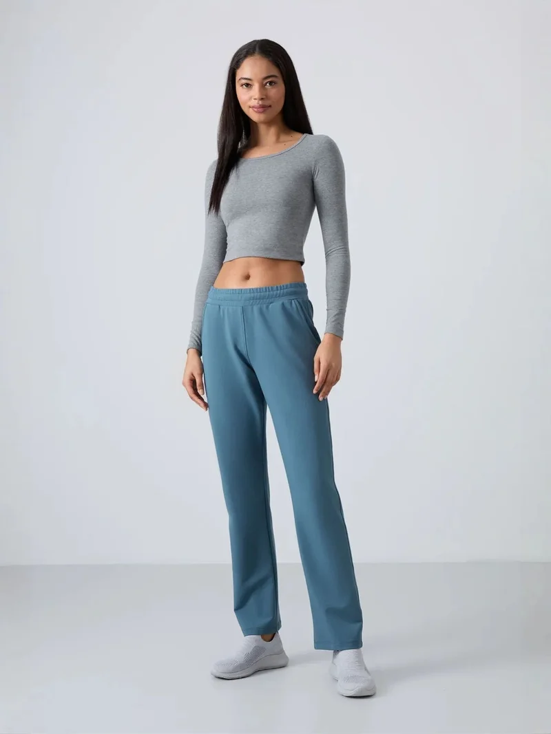 تومي لايف TOMMY Women’s Straight-Leg Fleece Sweatpants
