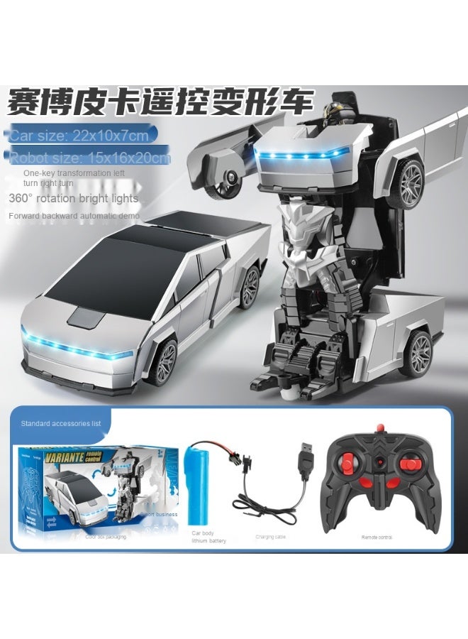 Transforming Remote Control Car - Kids' Racer Model Police Car 
