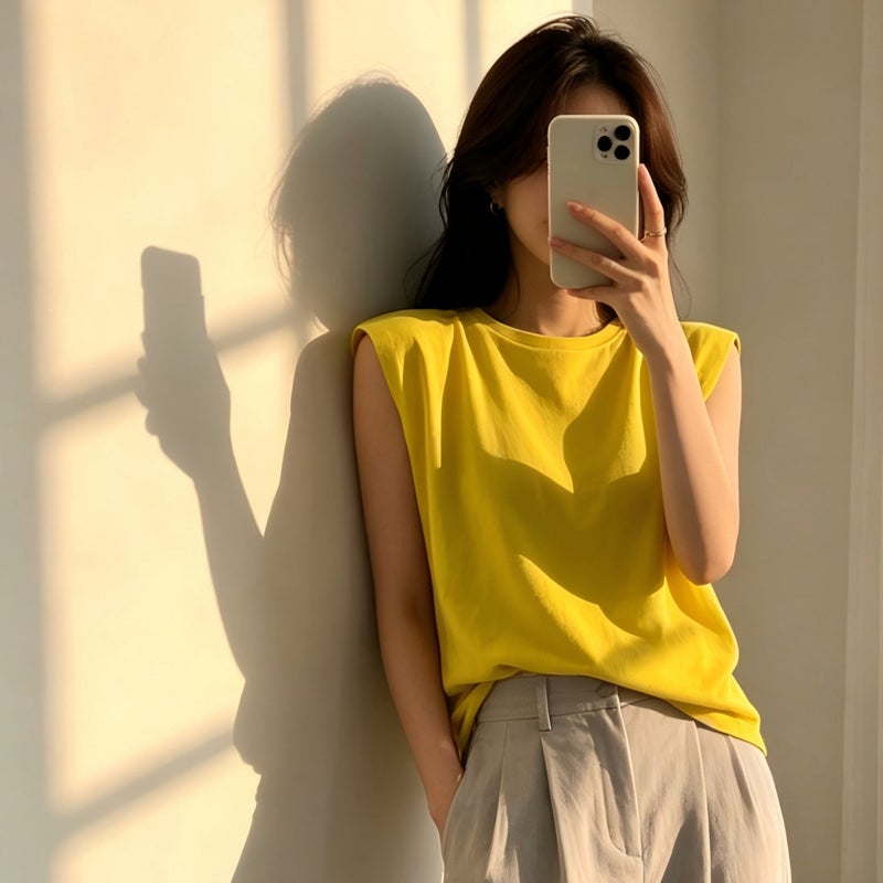 Women's Sleeveless Loose Round Neck T-Shirt - Image 3