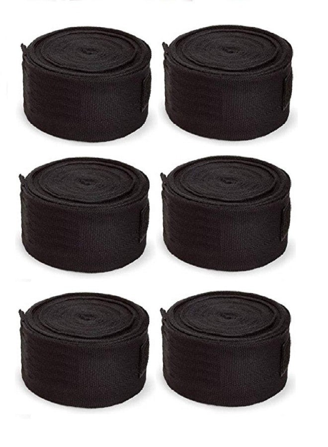 فينوم، 3 أزواج من ضمادات اليد القطنية (الطول: 108 بوصة)، ضمادات مرنة لليد والمعصم لتدريبات الكيك بوكسينغ والتمارين الرياضية في الصالات الرياضية (أسود، أسود، أسود) - Image 2