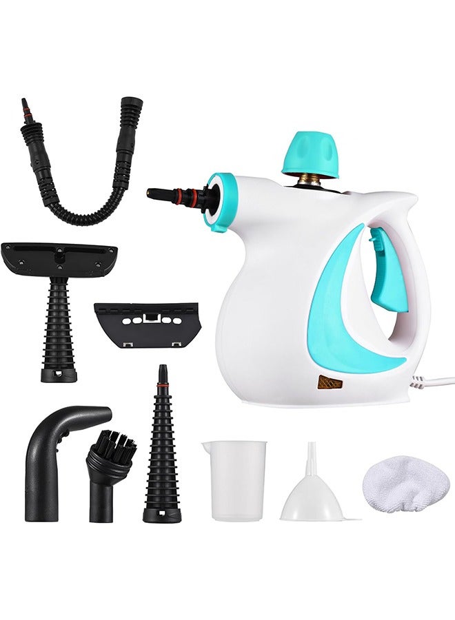 Handheld Steam Cleaner, Pressurized Multi-Purpose Steam Cleaner Fast Heating Time with Safety Lock and 9 Accessory, Chemical Free All Natural Steam Cleaner for Home, Upholstery, Car, Floor and Tile  - Image 1