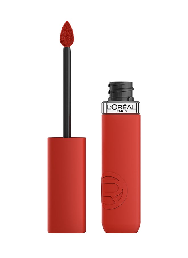 L'OREAL PARIS أحمر الشفاه السائل Infaillible Le Matte Resistance يدوم حتى 16 ساعة، 400 Spill The Tea  - Image 1