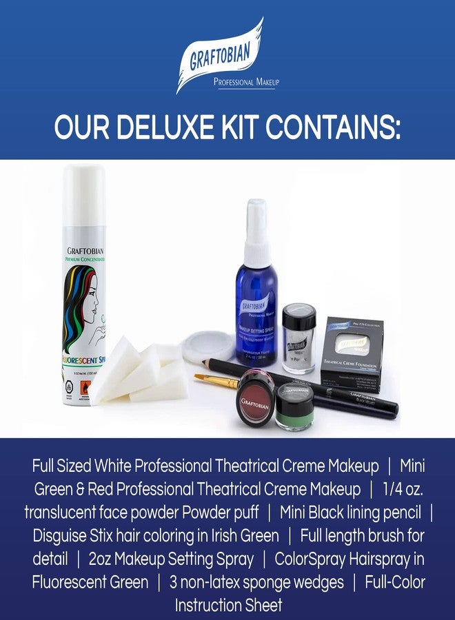 Graftobian Classic Chaos Clown Makeup Kit - Complete 11-Piece Set for Scary Jester or Clown Costume - Deluxe Face Paint with Full Color Instructions Included, Perfect for Cosplaying and Halloween - Image 2