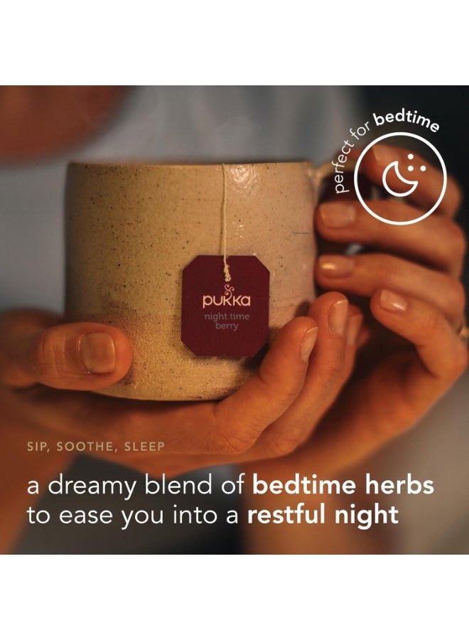 Pukka Organic Herbal Tea Night Time Berry - Image 4