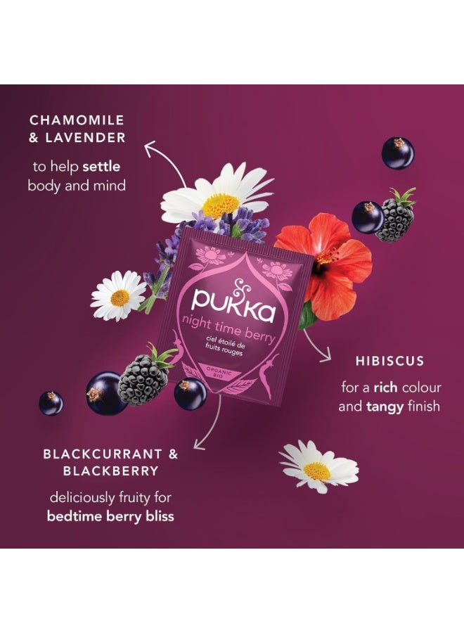 Pukka Organic Herbal Tea Night Time Berry - Image 3