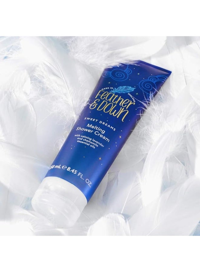 Feather & Down Sweet Dream Melting Shower Cream (250ml) - With Calming Lavender And Chamomile Essential Oils Cruelty Free Vegan Friendly Natural Extracts - Image 5