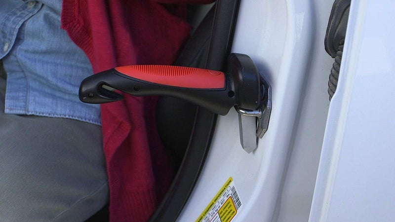 DITCAFOS Car Cane Mobility Aid Standing Support Handle Portable Grab Bar for Physically Challenged Old People to Hold & Seat Vehicle Emergency Escape Tools with Window Breaker & Seat Belt Cutter - Image 3