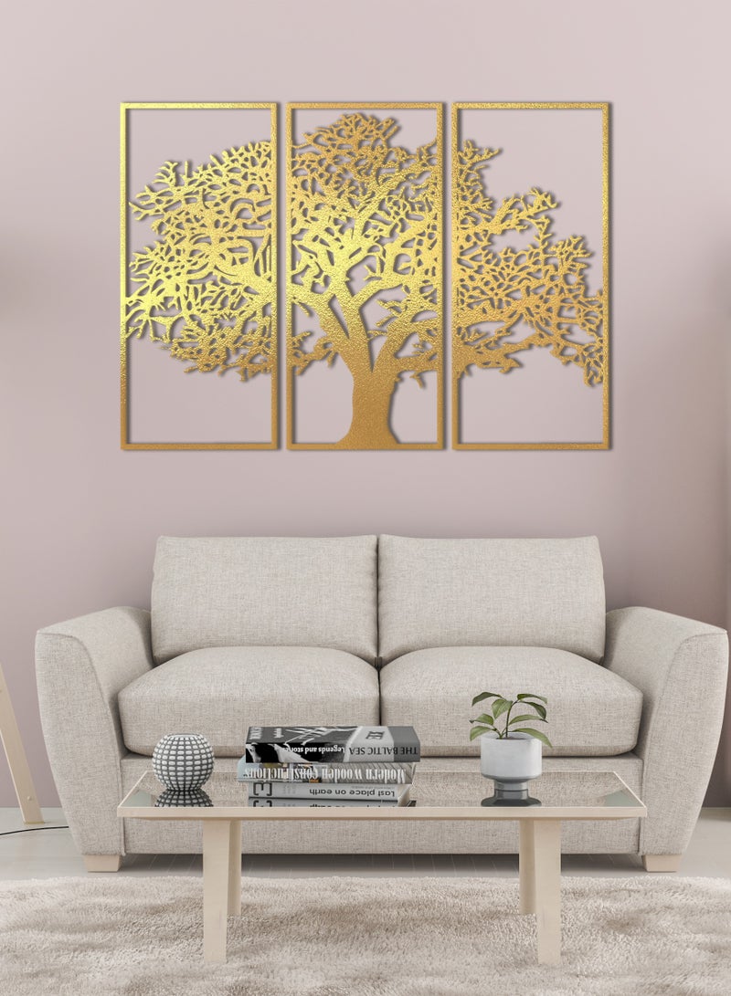 هوم جاليري هوم جاليري جدارية خشب شكل شجرة الشتاء ديكور حائط 80X130 سم  - Image 3
