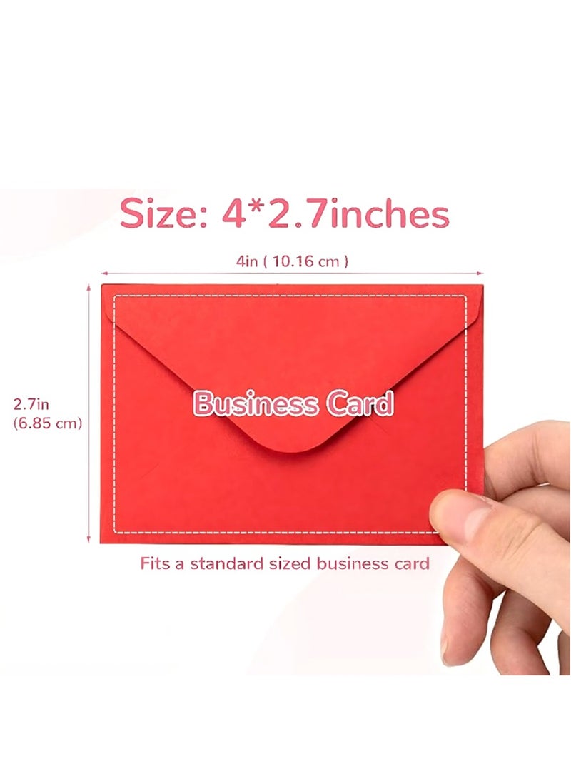 Generic 70 packs of mini envelopes, holiday party gift envelopes, which can be used to decorate, write letters, pack cards, 14 colors of mini envelope membership cards, European blank envelopes 4 x 2.7 inches  - Image 4