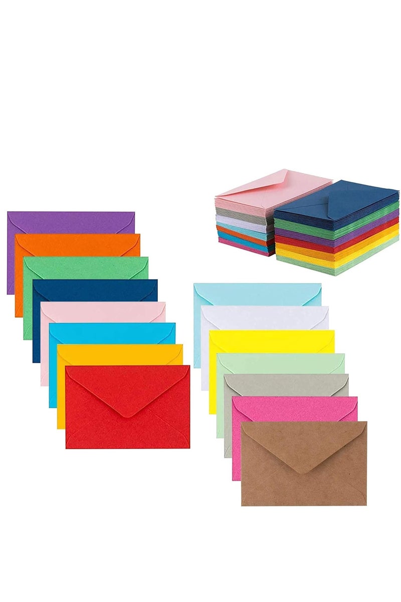 70 حزمة من الأظرف الملونة المصغرة 14 لونًا الحجم: 4 بوصات × 2.7 بوصة - Image 1