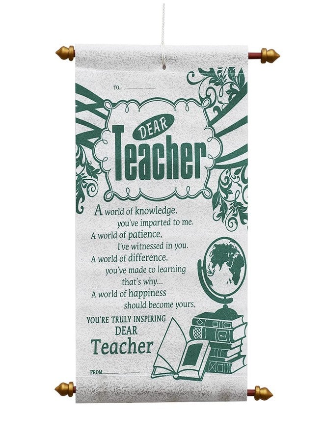 Natali Traders Teacher's Day Gift for Teacher - Teacher Scroll Card - Birthday Gift for Teacher - Farewell Gift for Teachers - Teacher's Day Special - Image 1