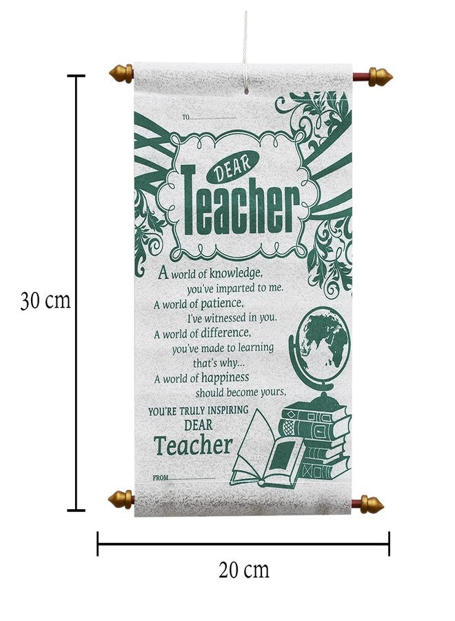 Natali Traders Teacher's Day Gift for Teacher - Teacher Scroll Card - Birthday Gift for Teacher - Farewell Gift for Teachers - Teacher's Day Special - Image 3