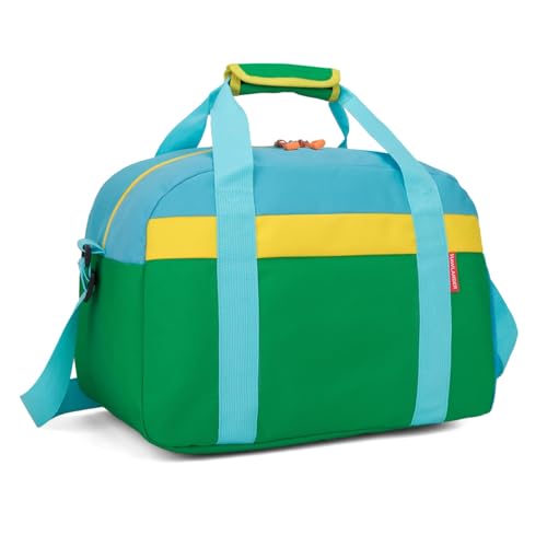 HawLander Small Duffle Bag for Kids Boys or Girls Gym Bag for Sports TravelGreen Yellow - Image 3