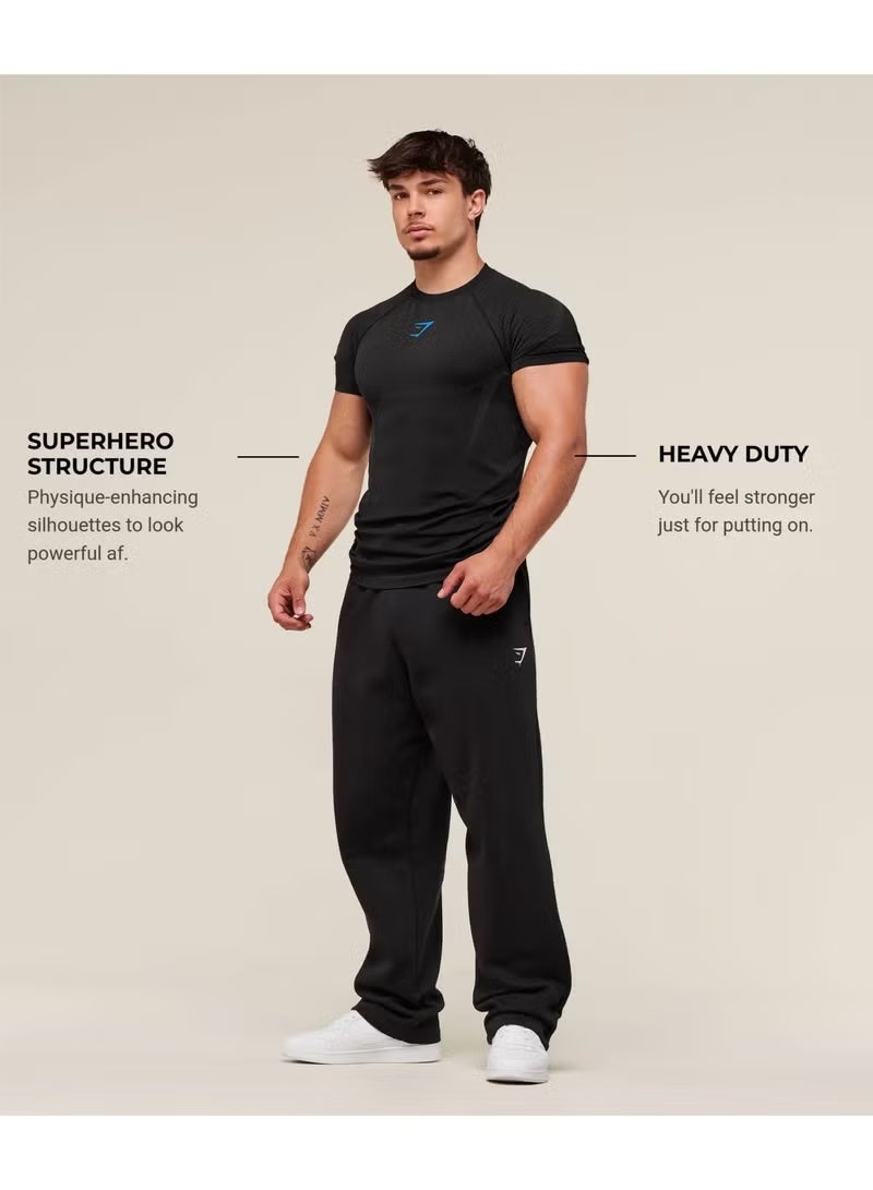 جيمشارك قميص رجال كور بيرفورمانس: تصميم ضيق، نسيج سريع الجفاف ومرهق للرياضة واللياقة. - Image 2