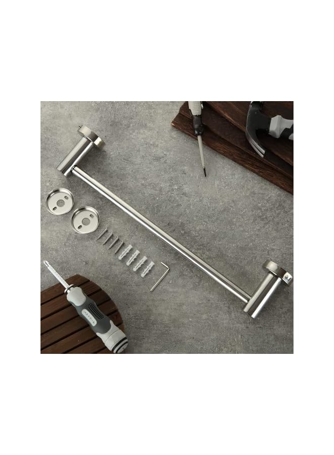 S-TOP Stainless Steel Towel Rail, 40-70cm Adjustable Wall Mounted Towel Holder with Screws, Expandable Polished Towel Bar Rack for Bathroom Kitchen Accessory - Image 4