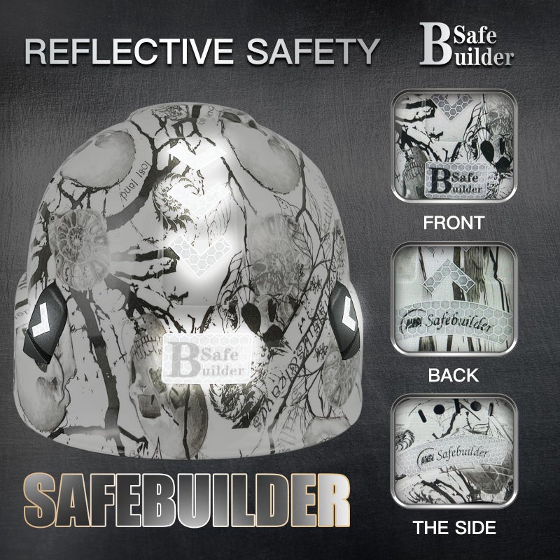 Safebuilder Cr06 خوذة سلامة البناء ABS قبعة صلبة نظام تهوية قابل للتعديل قبعات صلبة حماية رأس العمل الصناعي للرجال معتمدة Ansi/Isea Z89.1 (01-Klt قبعة صلبة) - Image 5