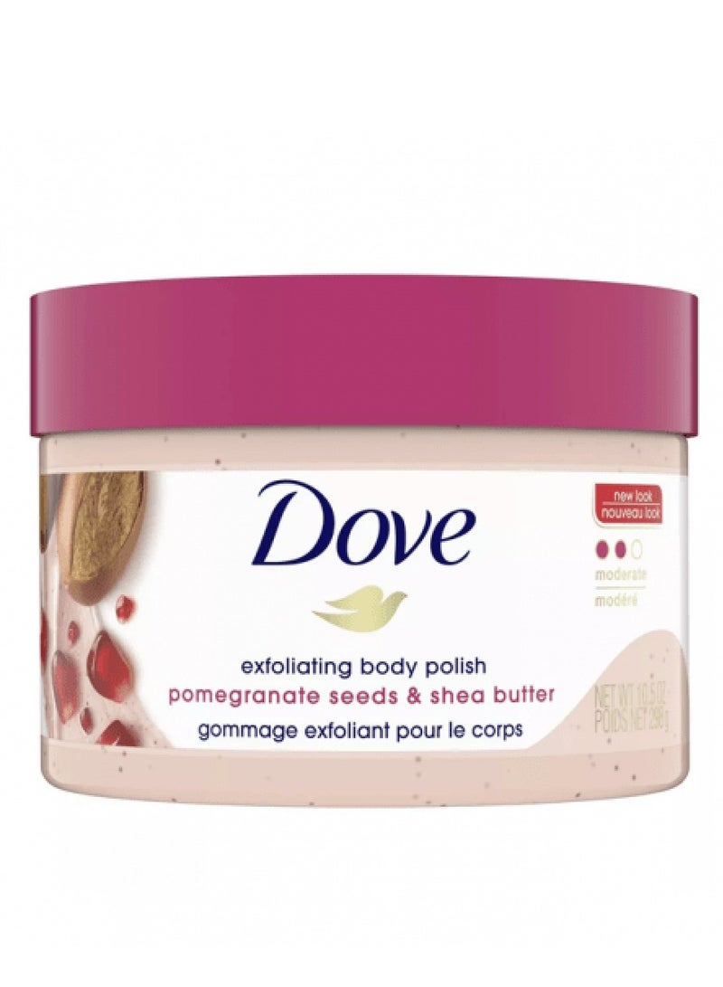 دوف مقشر الجسم ببذور الرمان وزبدة الشيا من دوف - 298مل