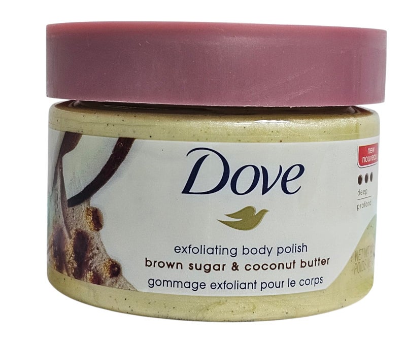 مقشر الجسم بالسكر البني وزبدة جوز الهند من دوف - 298مل