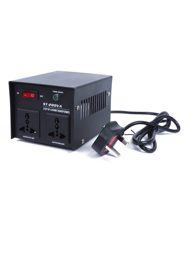 Intelligent Efficient Step Up Down Power Transformer 200W Home-use Household Electrical Appliance Voltage Converter - Image 2