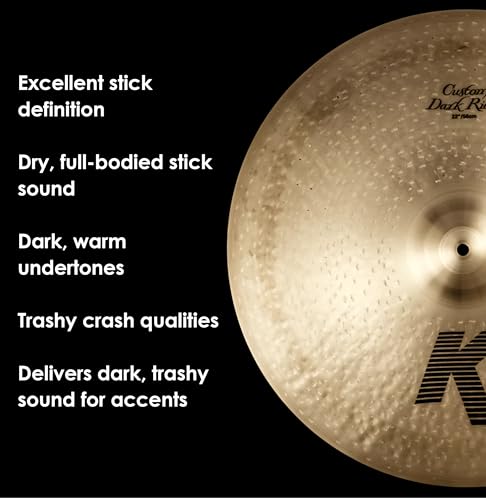 Zildjian صنج زيلجيان K كاستم دارك رايد - 22 بوصة - Image 4