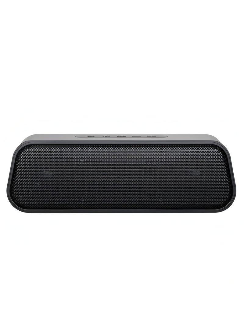 فليفيو مكبر صوت لاسلكي محمول، مكبر صوت بلوتوث 5.0 عالي الدقة 6 وات ممتاز مع وقت تشغيل يصل إلى 4 ساعات، ومقبس صوت 3.5 ملم، ومنفذ وسائط USB وفتحة بطاقة Micro SD، كبسولة 2 باللون الأسود - Image 3