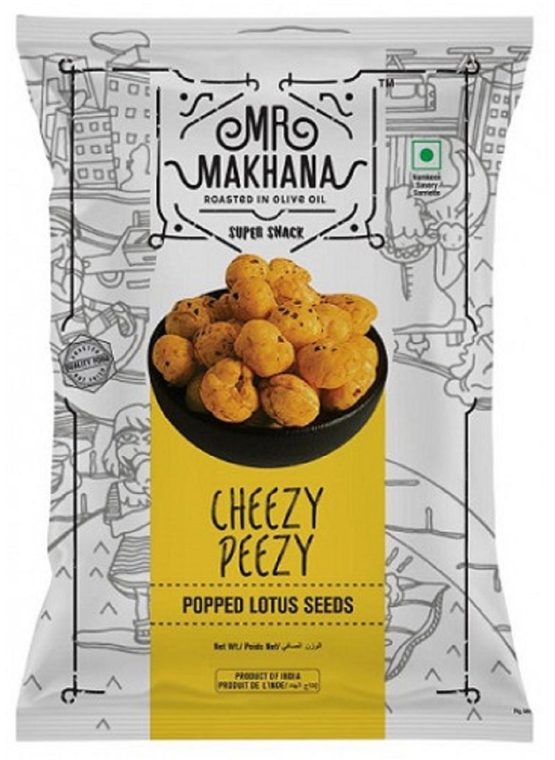 Mr Makhana Cheezy Peezy Popped Lotus Seeds 25 Grams  - Image 1