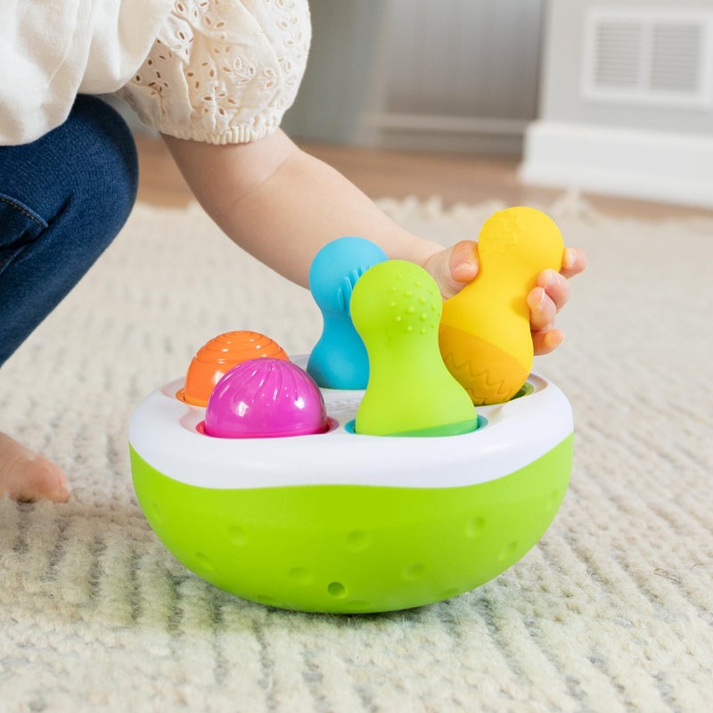Fat Brain Toys SpinnyPins - Sensory & Motor Skills Toy for Babies & Toddlers - Image 2