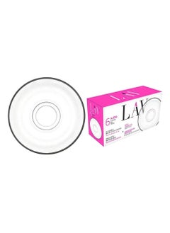 LAV 6 Pieces Ajda Tea Plate Set 110 Mm - Clear  - Image 2