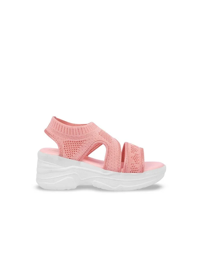 شوتوبيا Shoetopia Girls Textured Open Toe Block Heels