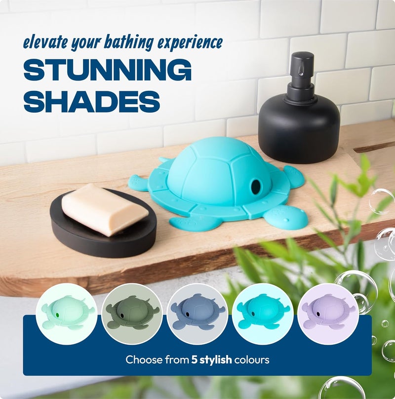 Jumble Dream Bathtub Overflow Drain Cover – Enjoy Deeper, Relaxing Baths with Tub Overflow Stopper, Spa Bathroom Accessory Fits Standard Drain, Silicone Bath Drain Cover – Tidal Teal - Image 5