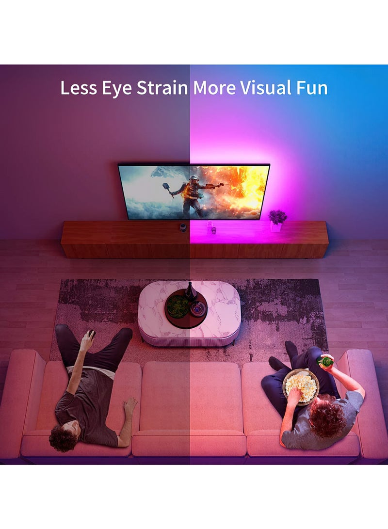 جولدفش شريط إضاءة LED RGB بلوتوث شريط إضاءة متعدد الألوان شريط إضاءة لخلفية الجدار شريط إضاءة 5 متر - Image 5