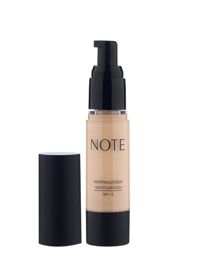 NOTE Cosmetics NOTE Mattifying Extreme Wear Liquid Foundation SPF 15 - Full Coverage Foundation Makeup - Matte for Oily and Combination Skin - 01-1 oz - Image 3
