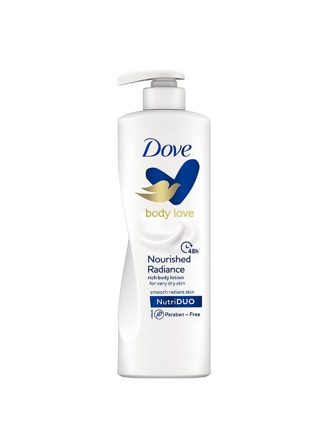 DOVE NOURISHED RADIANCE BODY LTN 400ML - Image 1