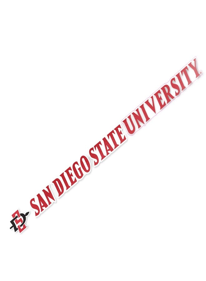 Desert Cactus San Diego State University Sticker Name Logo Vinyl Decal Laptop Water Bottle Car Scrapbook (15 Inch Sticker) - Image 1