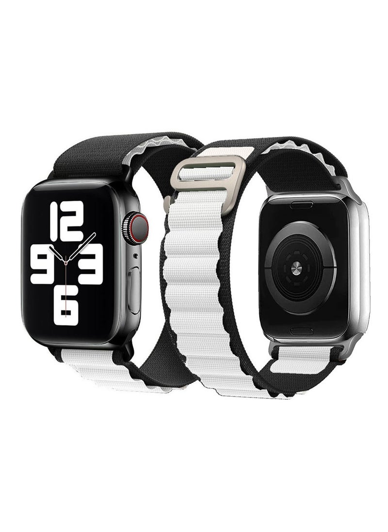Generic Alpine Loop Band For Apple Watch Band 38mm/40mm/41mm Nylon Woven Sport Strap Compatible with iWatch Series 7/SE/6/5/4/3/2/1 Adjustable Strap  - Image 1