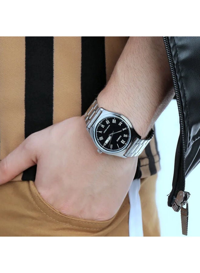 كاسيو ساعة يد من ستانلس ستيل بعقارب MTP-V006D-1CUDF - Image 2