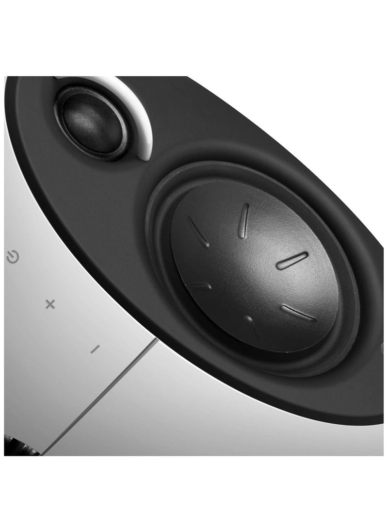 EDIFIER Edifier e25HD PC Speakers with Passive Bass Radiators & Bluetooth 5.3 LDAC for Desktop - Optical Input- 74W Near Field Powered Bookshelf Hi-Res Speakers with 24bit/96KHz Wired & 990Kbps Wireless White  - Image 2
