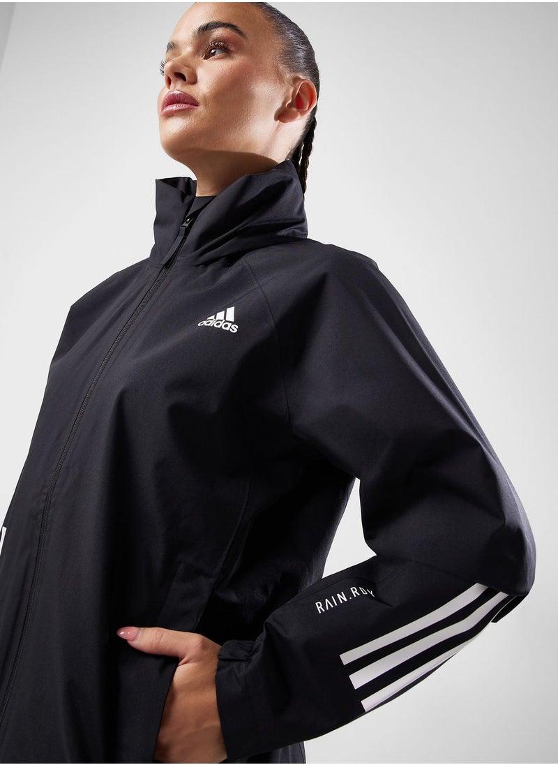 Adidas - 3 Stripes Rain Ready Jacket - Image 1