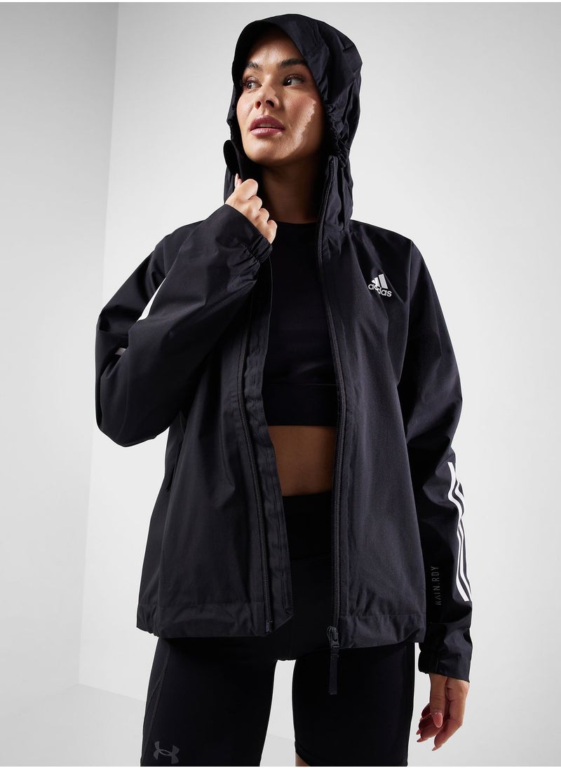 Adidas - 3 Stripes Rain Ready Jacket - Image 1