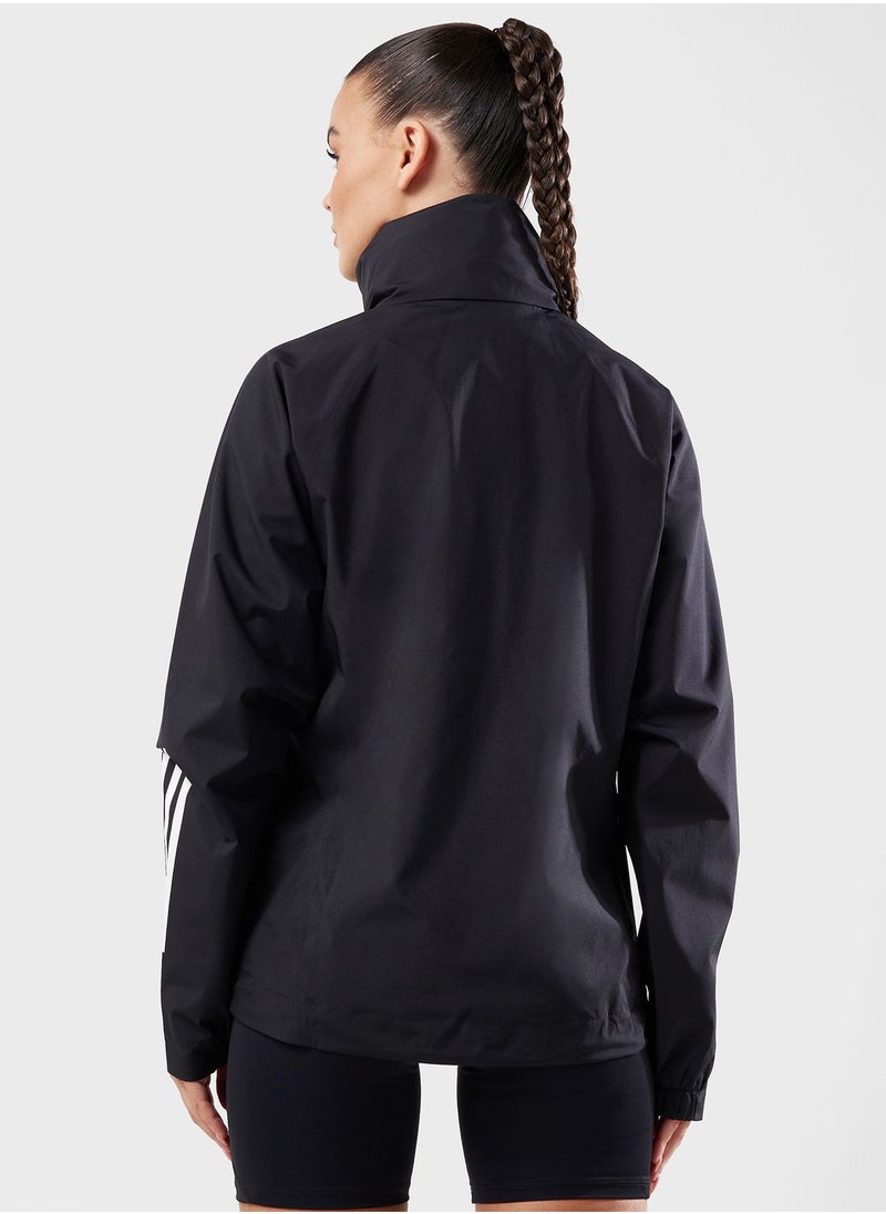 Adidas - 3 Stripes Rain Ready Jacket - Image 1